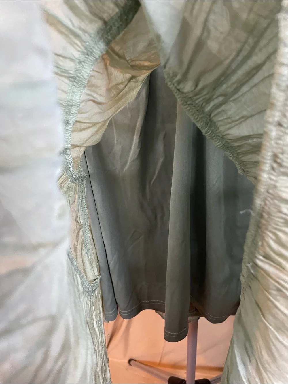Windsor Sage Tiered Halter Dress - Medium - NWT